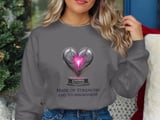 Cancer fighting t-shirt, Strength TShirt, Stubbornness Shirt, Heart Design, Fighter Tee, Cancer Awareness, Support Gift, Survivor Shirt thumbnail 5