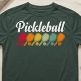 Pickleball Sport-Tek Performance Tee, Pickleball, Court Apparel Retro Paddle Graphic Athletic Shirt thumbnail 5