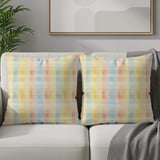 Watercolor Plaid Throw Blanket: Soft, Lightweight, Home Decor, Matching Pillows thumbnail 9
