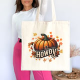 Howdy Pumpkin Tote Bag thumbnail 2