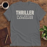 Thriller Is My Writing Language Softstyle Tee thumbnail 3