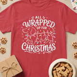 All Wrapped Up Dachshund Christmas Tee thumbnail 4