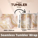 Rose Gold Marble Tumbler Design, Digital Download, Watercolor Flower Backgrounds, Floral Junk Journal Pages, Printable tumbler png thumbnail 7