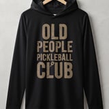 Pickleball Sport-Tek Performance Hood, Old People Pickleball Club, Lightweight Hoodie thumbnail 1