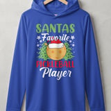 Pickleball Sport-Tek Performance Hood, Santas Favorite Pickleball Player, Lightweight Hoodie thumbnail 4
