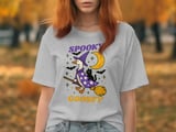 Spooky Goosey T-Shirt, Halloween Goose, Witchy Goose Tee, Black Cat Shirt, Flying Goose Shirt, Fall Shirt, Funny Halloween Shirt, Cute Ghost thumbnail 2