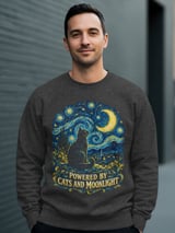 Powered By Cats And Moonlight Tee or Sweatshirt thumbnail 15