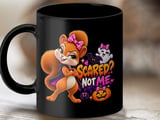 Scared Not Me Squirrel Halloween Mug thumbnail 9