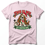 Ugly Christmas Basset Hound Tee thumbnail 8