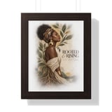 Black Woman Art Poster Rooted and Rising Print, Afrocentric Wall Decor, Melanin Botanical Framed Poster, Empowering African American Gift thumbnail 14