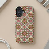 Retro Floral Tile MagSafe® Phone Case thumbnail 5