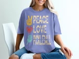 Pickleball Comfort Colors Shirt, Peace Love Pickleball, Vintage Graphic Tee Pickleball Player Gift thumbnail 8