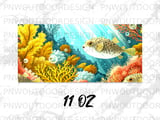 Vibrant Pufferfish Coral Reef Mug Wrap, Tropical Underwater Ocean Scene Gift, 11oz 15oz Sublimation Digital Download thumbnail 13