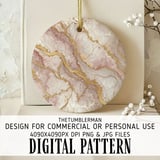 Rose Gold Marble Tumbler Design, Digital Paper Pack, Watercolor Floral Background, Printable PNG, Scrapbooking Paper, Junk Journal thumbnail 3