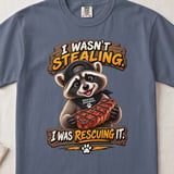 I Wasn't Stealing Raccoon Tee thumbnail 1