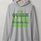 Pickleball Sport-Tek Performance Hood, Queen of the Pickleball Court, Lightweight Performance Hoodie thumbnail 6