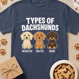 Types of Dachshunds Toast T-Shirt thumbnail 2