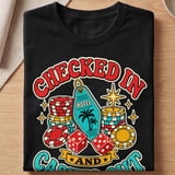 Checked In & Cashed Out Retro T-Shirt thumbnail 7