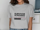Cancer fighting t-shirt, Survivor In Progress T Shirt, Floral Cancer Awareness Tee, Chemo Gift, Warrior TShirt, Cancer Support Tee, Hope T thumbnail 7