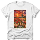 Gogh Tulips ~ Comfort Colors Premium Tee thumbnail 9