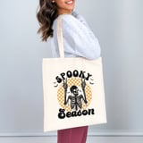 Spooky Season Skeleton Tote Bag thumbnail 3