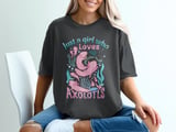 Just a Girl Who Loves Axolotls T-Shirt thumbnail 1
