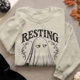Resting Ghost Face Tee or Sweatshirt thumbnail 17