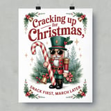 Nutcracker Poster: Christmas Decor, Funny Wall Art, Cool Nutcracker, Framed thumbnail 3