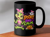 Spooky Stay Calm Yoga Mug thumbnail 14