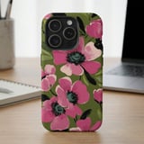 Pink Botanical MagSafe® Phone Case thumbnail 1