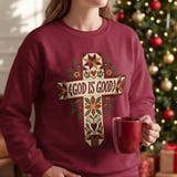 God Is Good Quilted Cross Tee thumbnail 12