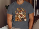 Cozy Autumn Ghost Reading Tee or Sweatshirt thumbnail 6