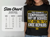 Knee Repairs Out of Service Tee thumbnail 13