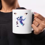 Halloween Mug, Singing Ghost, Cat Mug, Spooky Season, Cute Ghost, Music Lover Gift, Halloween Party, Unique Mug, Gift for Cat Lover thumbnail 2