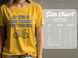 Knee Surgery T-Shirt, Titanium Knee, Funny Cyclist Gift, Biking Injury Tee, Post-Surgery, Recovery Gift, Bike Lover Apparel thumbnail 3