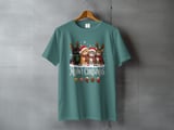 Meowy Christmas Kittens Standard T-Shirts Holiday Cats In Santa Hats Reindeer Antlers Graphic thumbnail 9