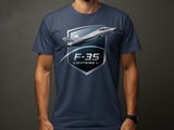 F-35 Lightning II Shirt, Stealth Fighter Jet T-Shirt, Military Aviation Graphic Tee, Air Force Pilot Crest Top, Aviation Enthusiast Gift thumbnail 5