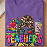 Teacher's Life Messy Bun Tee thumbnail 11
