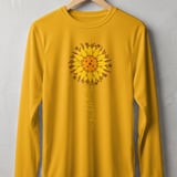 Pickleball Sport-Tek Long Sleeve Tee, pickleball Sunflower Graphic, Athletic Court Sun Shield Shirt thumbnail 3