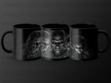 Horror Face Mug Wrap Halloween Sublimation Design Creepy Zombie Digital Download Scary Spooky PNG 11oz 15oz Mug Wrap thumbnail 1