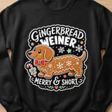 Gingerbread Weiner Merry & Short Tee thumbnail 5