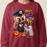 Trick Or Treat Officer Hoot the Owl Sweatshirt thumbnail 12