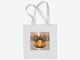 Fall Vibes Pumpkin Bow Tote Bag thumbnail 12