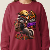 Randy the Raccoon Halloween Candy Sweatshirt thumbnail 6