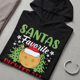 Pickleball Sport-Tek Performance Hood, Santas Favorite Pickleball Player, Lightweight Hoodie thumbnail 7