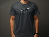 B-52 Bomber T-Shirt, Military Airplane Graphic Tee, Stratofortress Aviation Shirt, Air Force Veteran Gift, Vintage Warplane Aircraft Top thumbnail 3