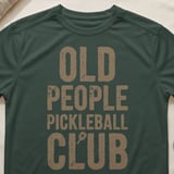 Pickleball Sport-Tek Performance Tee, Old People Pickleball Club, Athletic Moisture-Wicking Court Apparel thumbnail 5
