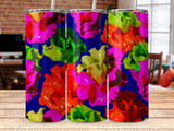 Vibrant 3D Fluid Art Tumbler Wrap PNG | Seamless Abstract Colorful Glossy Design for 20oz Skinny Sublimation Digital Download thumbnail 8