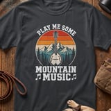 Vintage Mountain Music Mandolin T-Shirt thumbnail 1