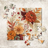 Fall Floral Tumbler Design, Digital Download, Autumn Flowers PNG, Watercolor Flower Backgrounds, Scrapbooking Paper, Junk Journal Pages thumbnail 12